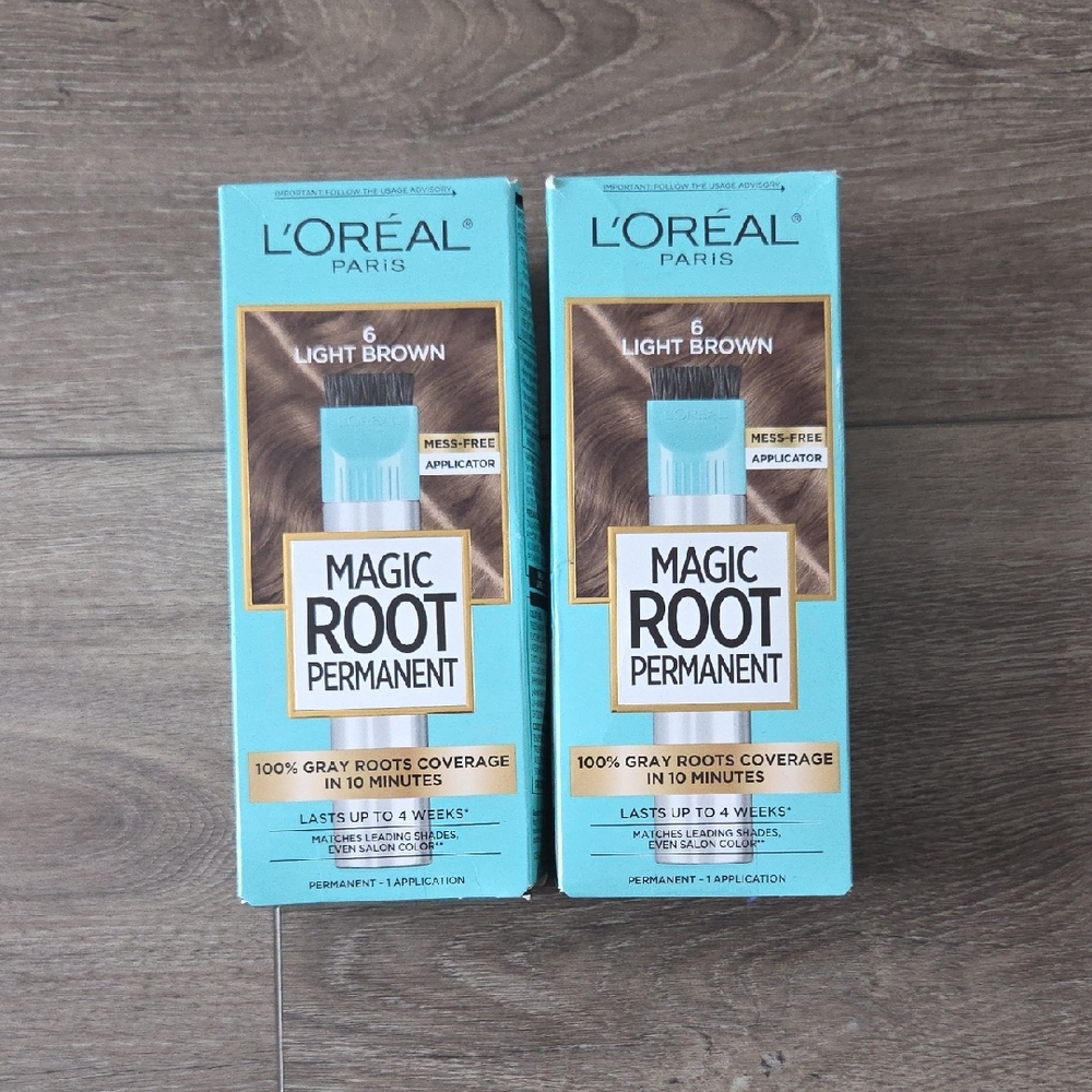 L'Oreal Magic Root Permanent in Light Brown 2 Pack